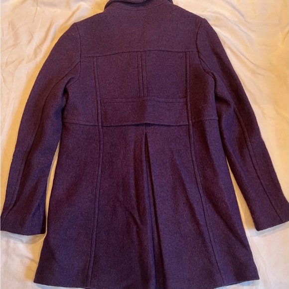 Lands' End Women's Purple Pea Coat Classic! Size 4 - Picture 3 of 7